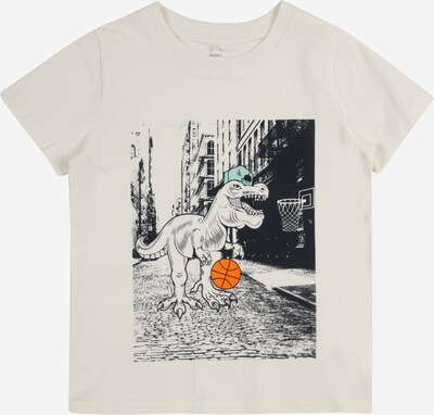 Guppy Shirt 'FAHLE' in Aqua / Orange / Black / Wool white, Item view