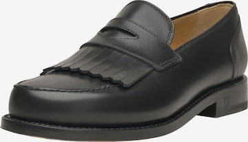 Henry Stevens Loafer Rahmengenäht 'Amelia FL' in Schwarz: predná strana