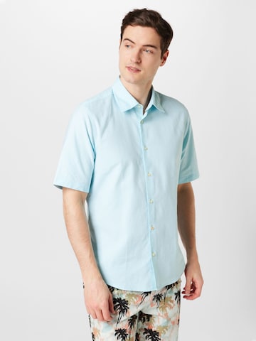BOSS Klasický střih Košile 'Rash' – modrá: přední strana