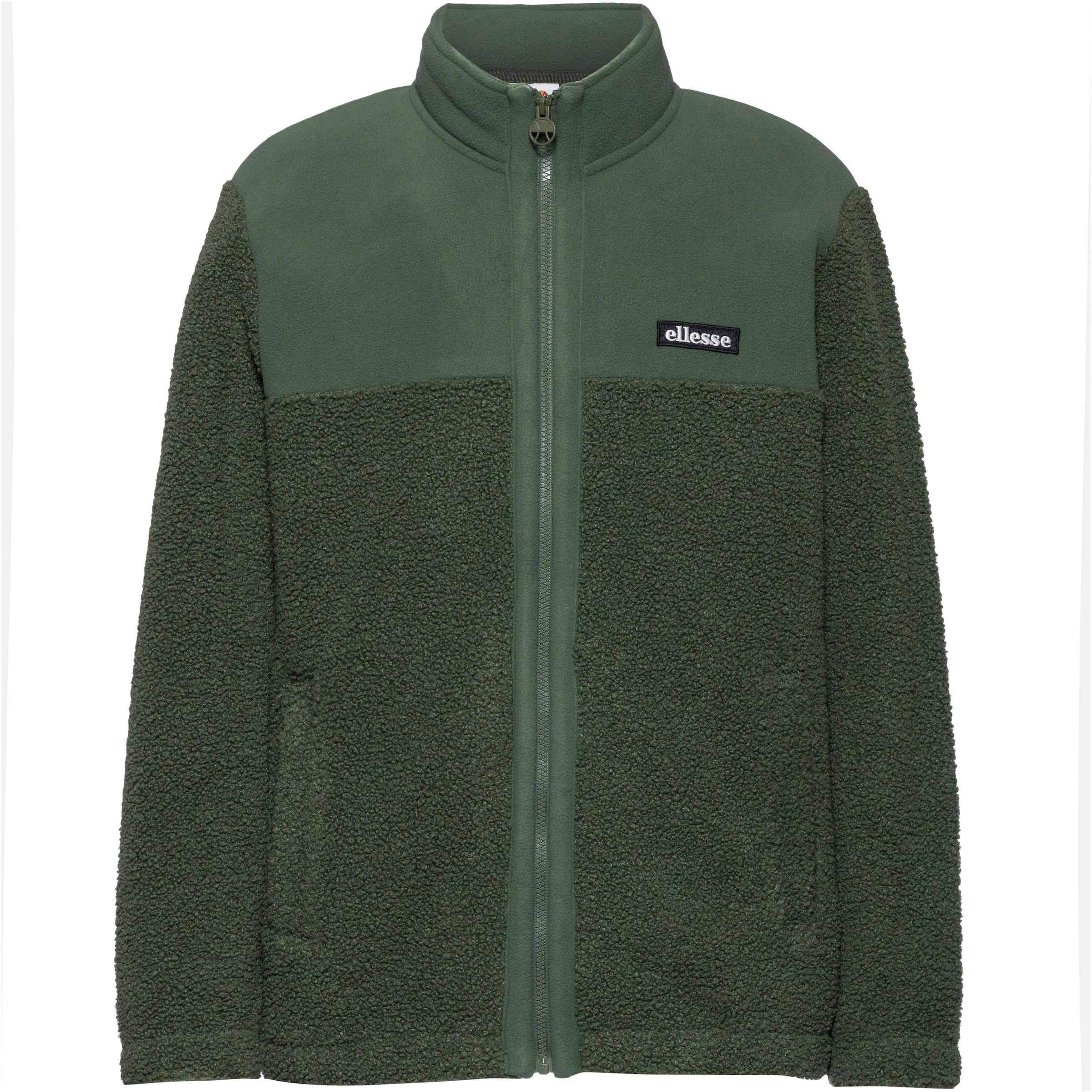 ELLESSE Fleece Jacket 'Furry' in Green: front