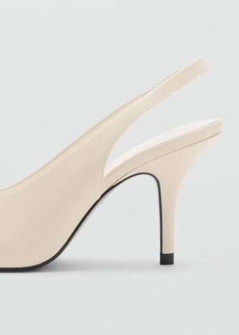 MANGO Slingpumps 'Popa' in Beige
