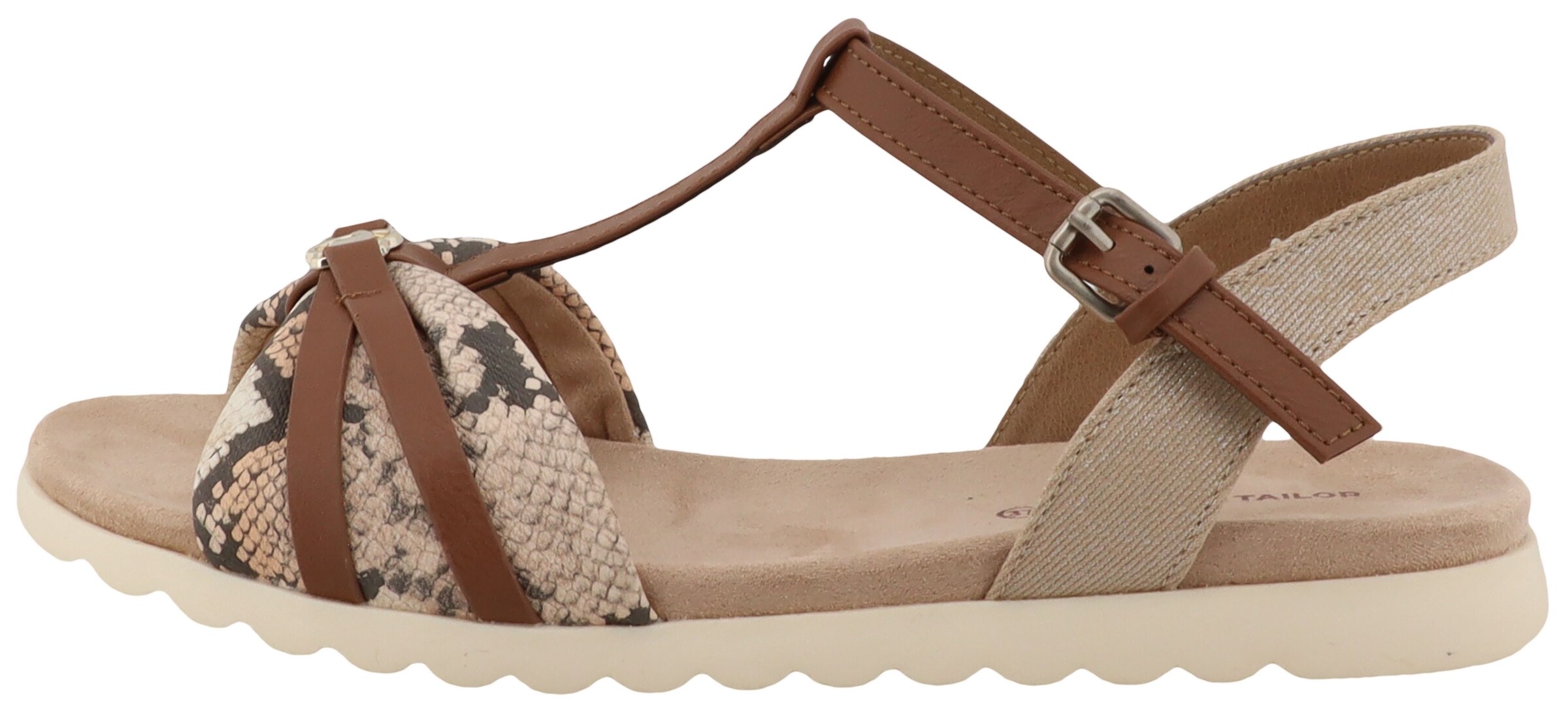 TOM TAILOR Strap Sandals in Beige
