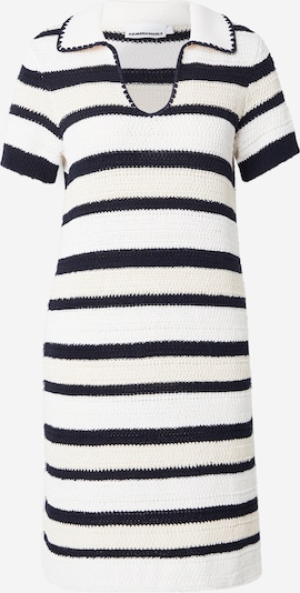 Megzta suknelė 'PAOLINAA' iš ARMEDANGELS, spalva – juoda / balta / natūrali balta, Prekių apžvalga