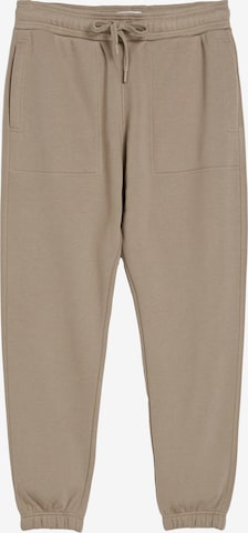 Effilé Pantalon Bershka en beige : devant