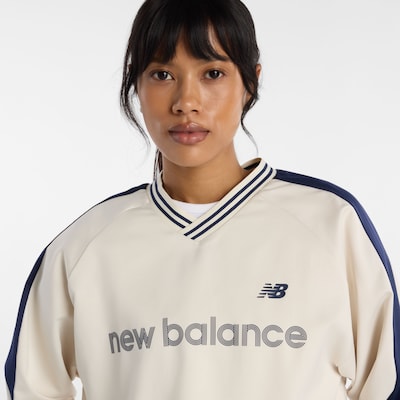 new balance Sweatshirt in XXL in Navy / Wool white, Item view