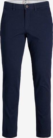 Coupe slim Pantalon chino 'Marco Dave' JACK & JONES en bleu : devant