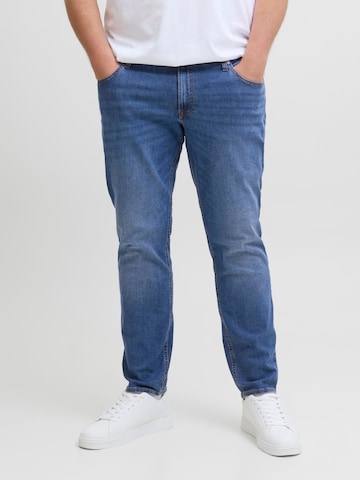 Coupe slim Jean 'JJIGLENN JJORIGINAL' JACK & JONES en bleu : devant