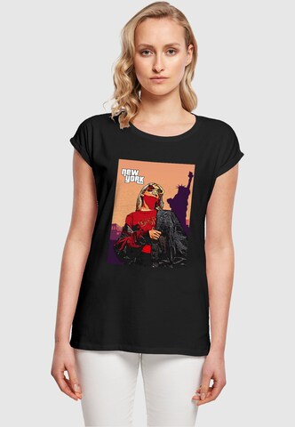 Merchcode T-Shirt 'Grand New York' in Schwarz: Vorderseite