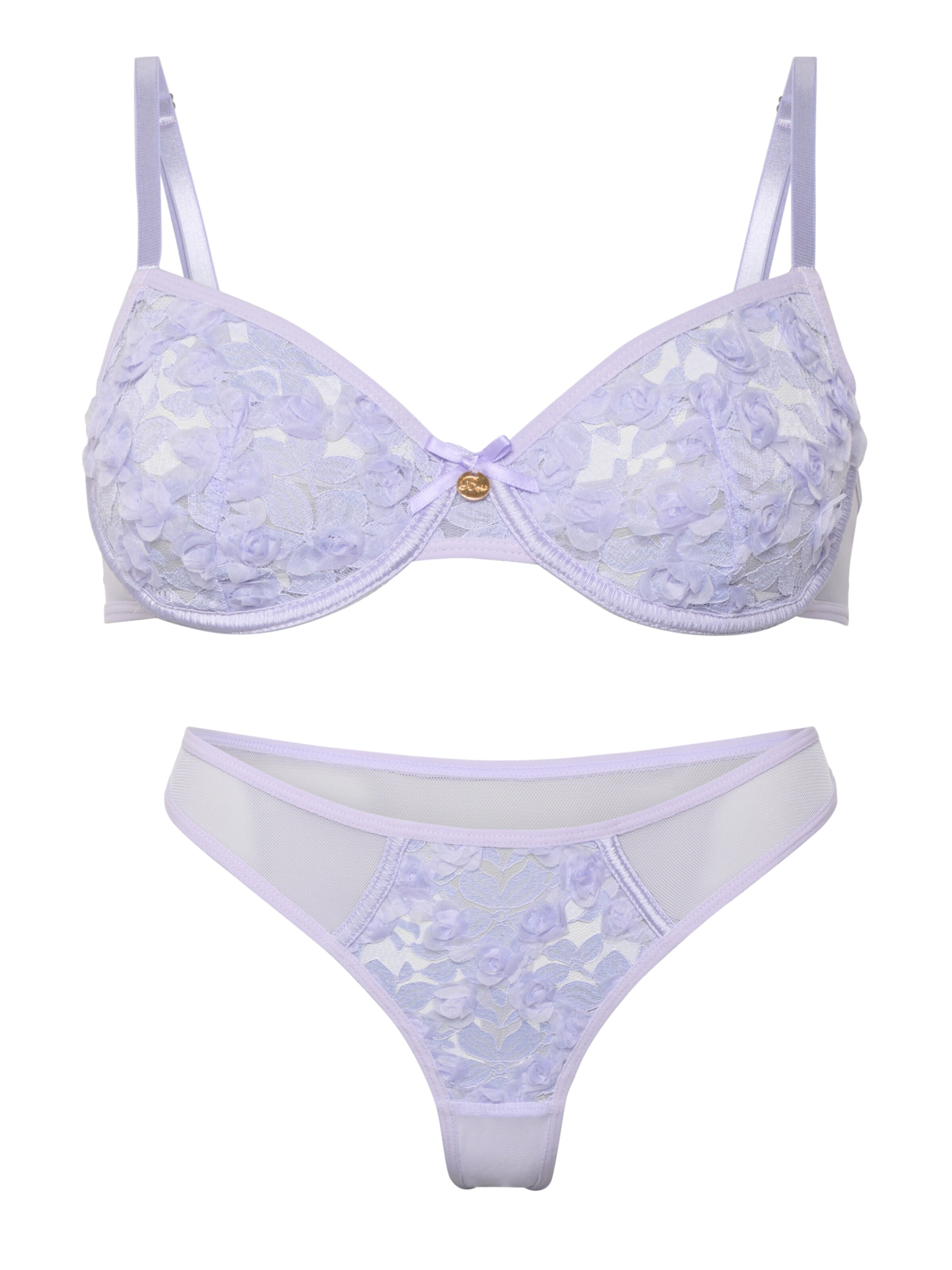 Orchibelle Bustier Wäsche-Sets‌‌‌‌ in Lila: Vorderseite