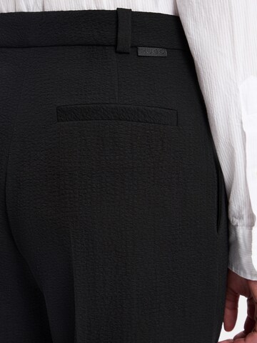 HUGO Wide Leg Hose 'Hasene ' in Schwarz