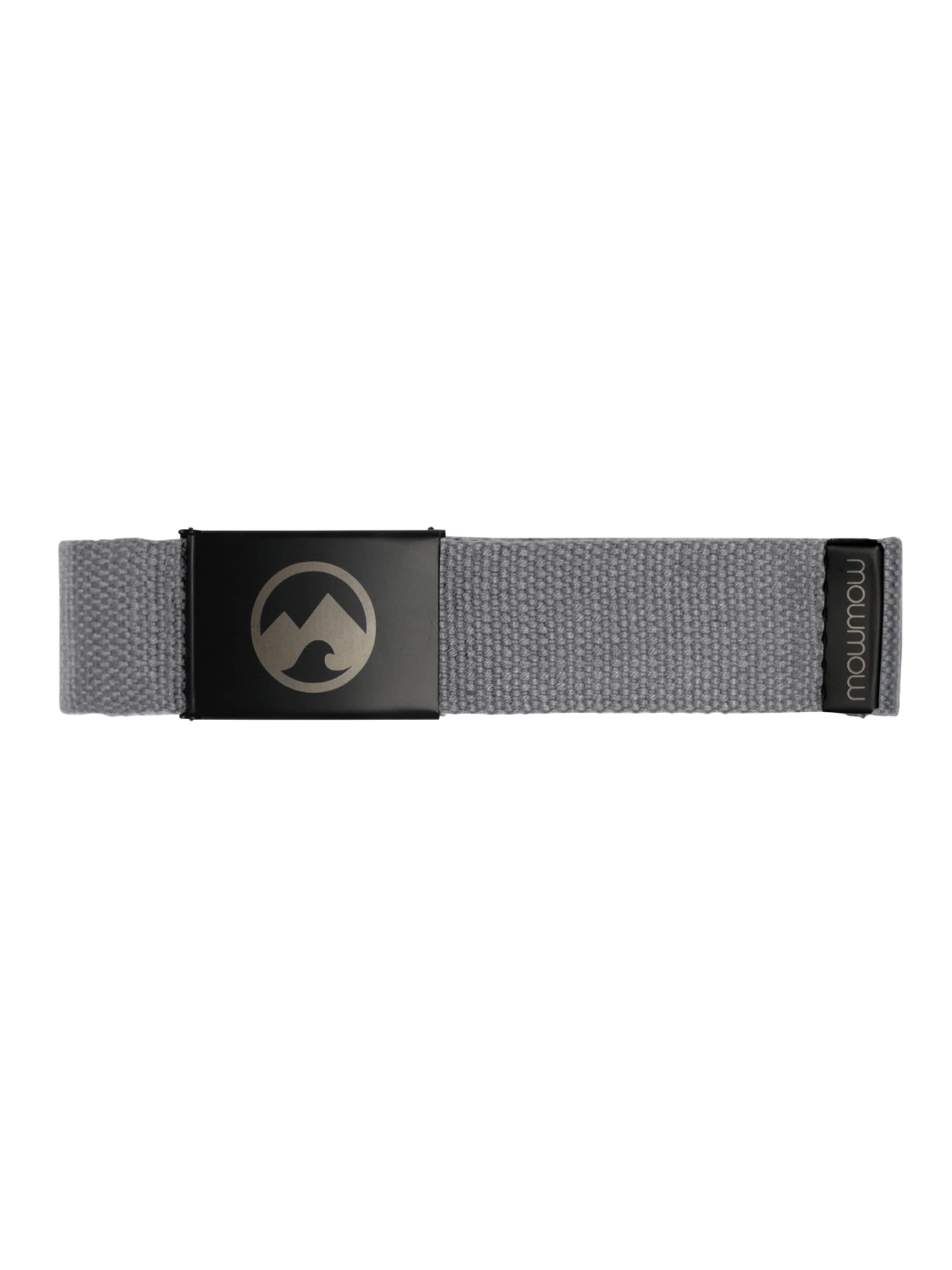 Cintura sportiva 'MowMow Belt - Canvas - Aluminum Buckle - 125 cm - Men - Women - Black' di Mowmow in grigio