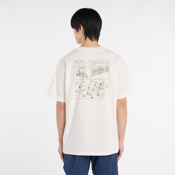 T-Shirt new balance en blanc : devant