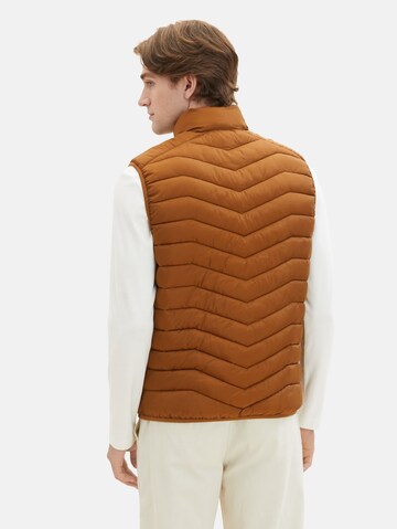 TOM TAILOR Vest in Brown