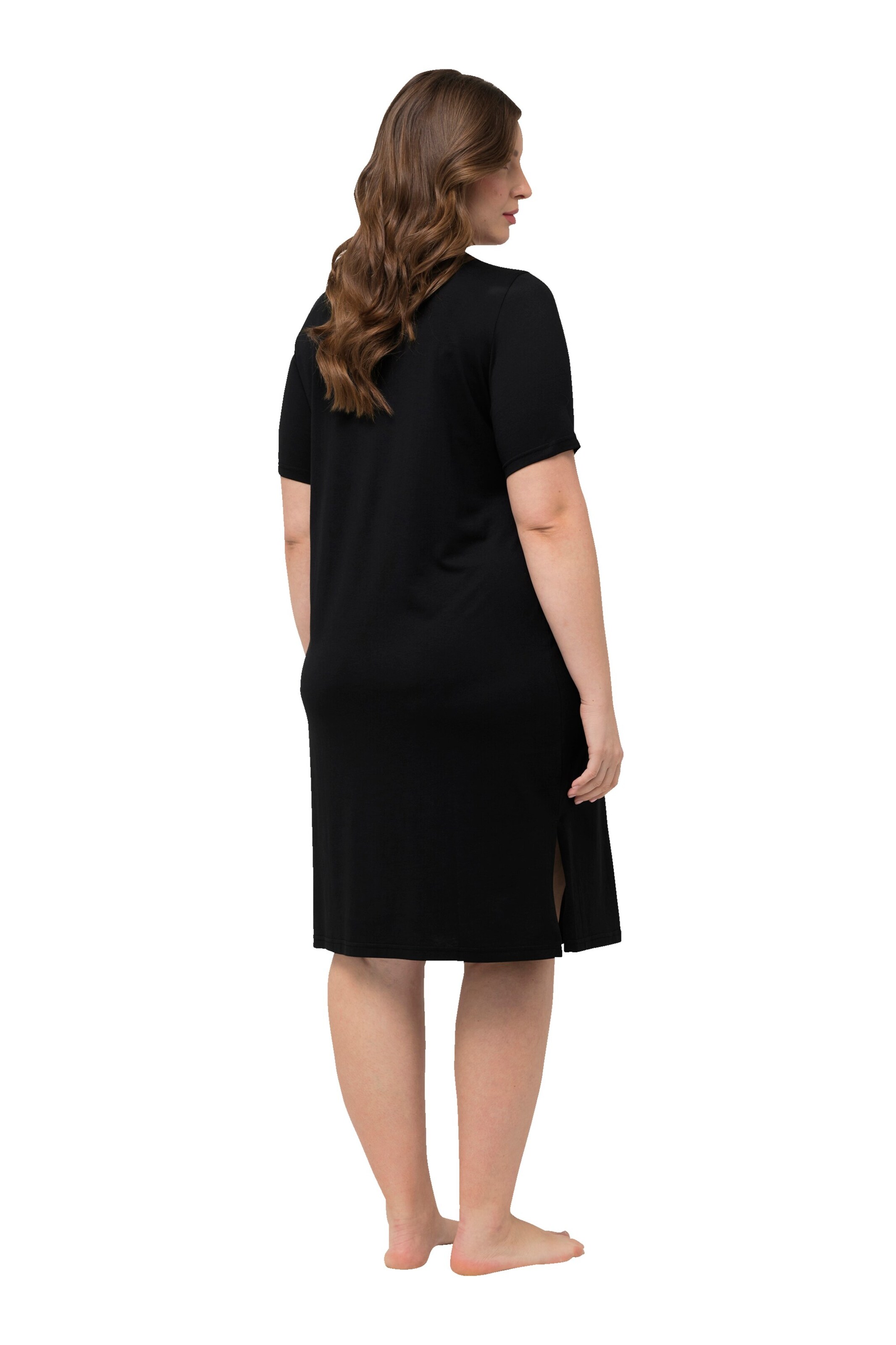 Ulla Popken Nachthemd in Zwart