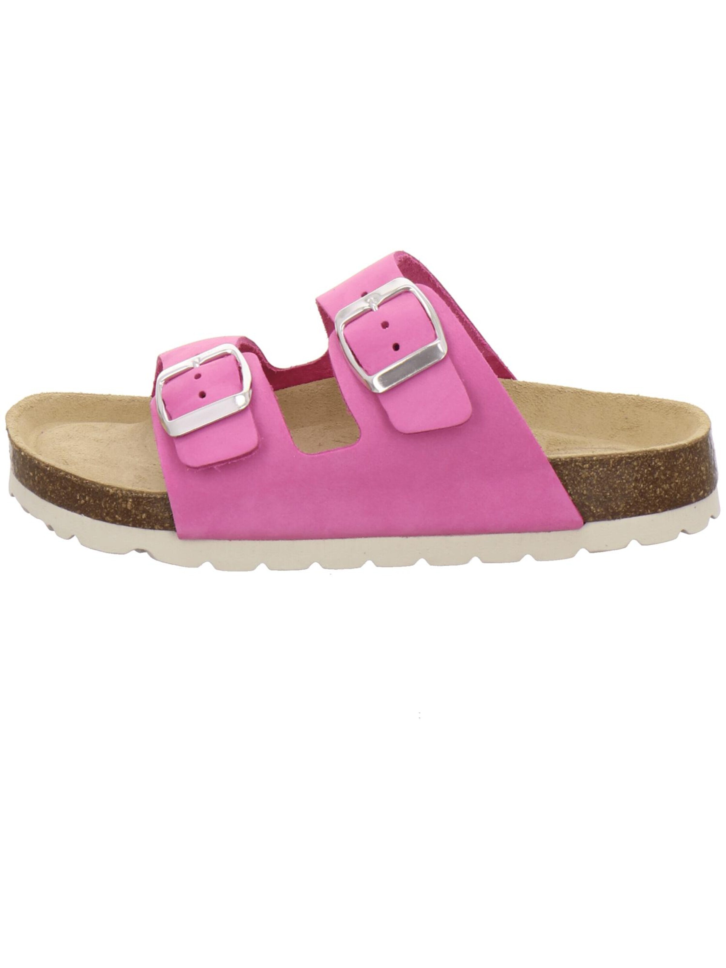 Sandales 'Mädchen Pantolette Zweischnaller fuchsia' AFS-Schuhe en rose