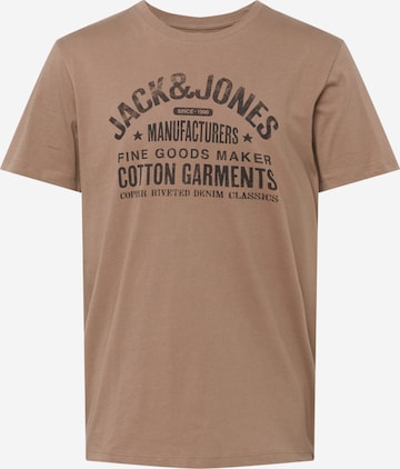 JACK & JONES T-Shirt in Braun: predná strana