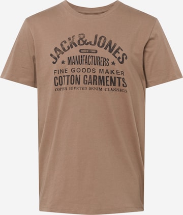 JACK & JONES Shirt in Brown: front