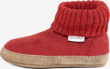 Gottstein Slippers 'Alpine Boot LE' in Red: front