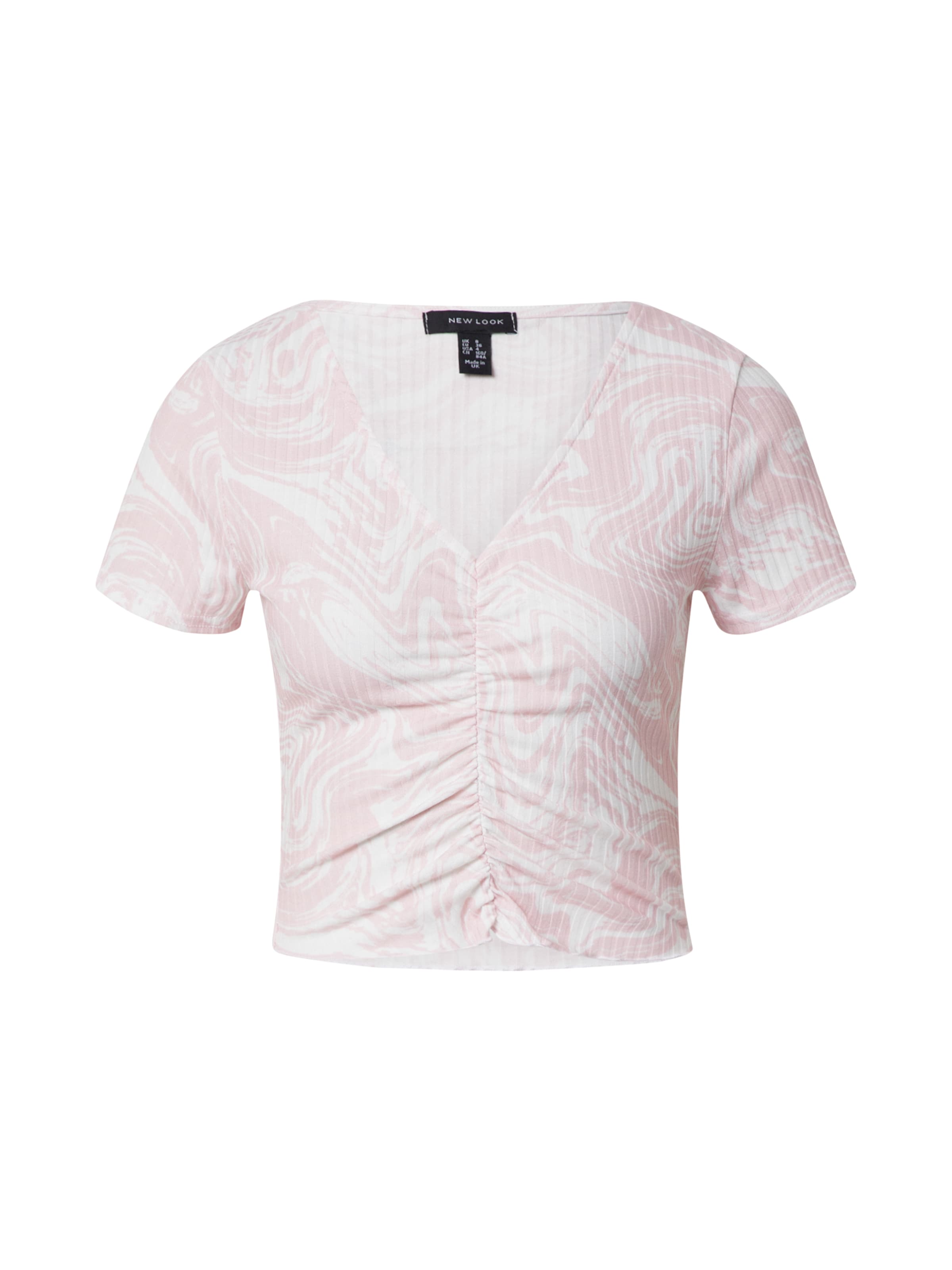 NEW LOOK Shirt 'MARBLE' in Pink: front