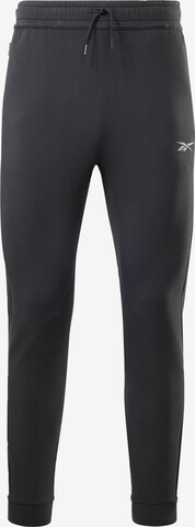 Reebokregular Sportske hlače - crna boja: prednji dio