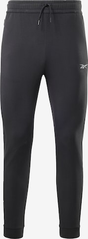 Reebok Regular Workout Pants in Black: front