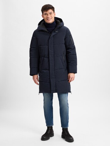 Manteau d’hiver Finshley & Harding en bleu : devant