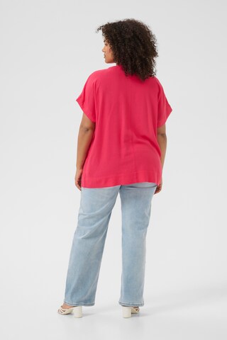 KAFFE CURVE Bluse 'KCMille' in Pink