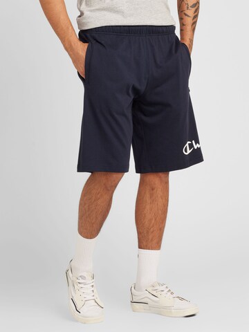 Champion Authentic Athletic Apparel Regular Shorts in Blau: predná strana