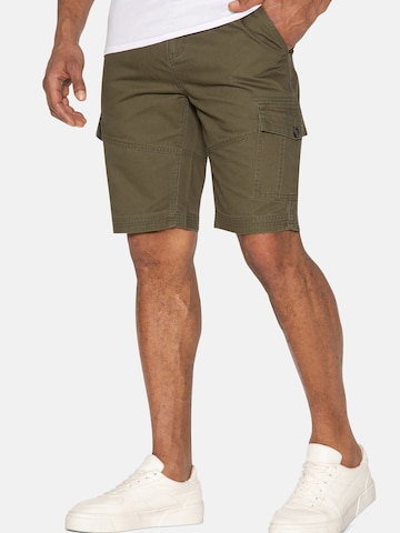 Threadbare - Loosefit Calças 'Hydro' em verde