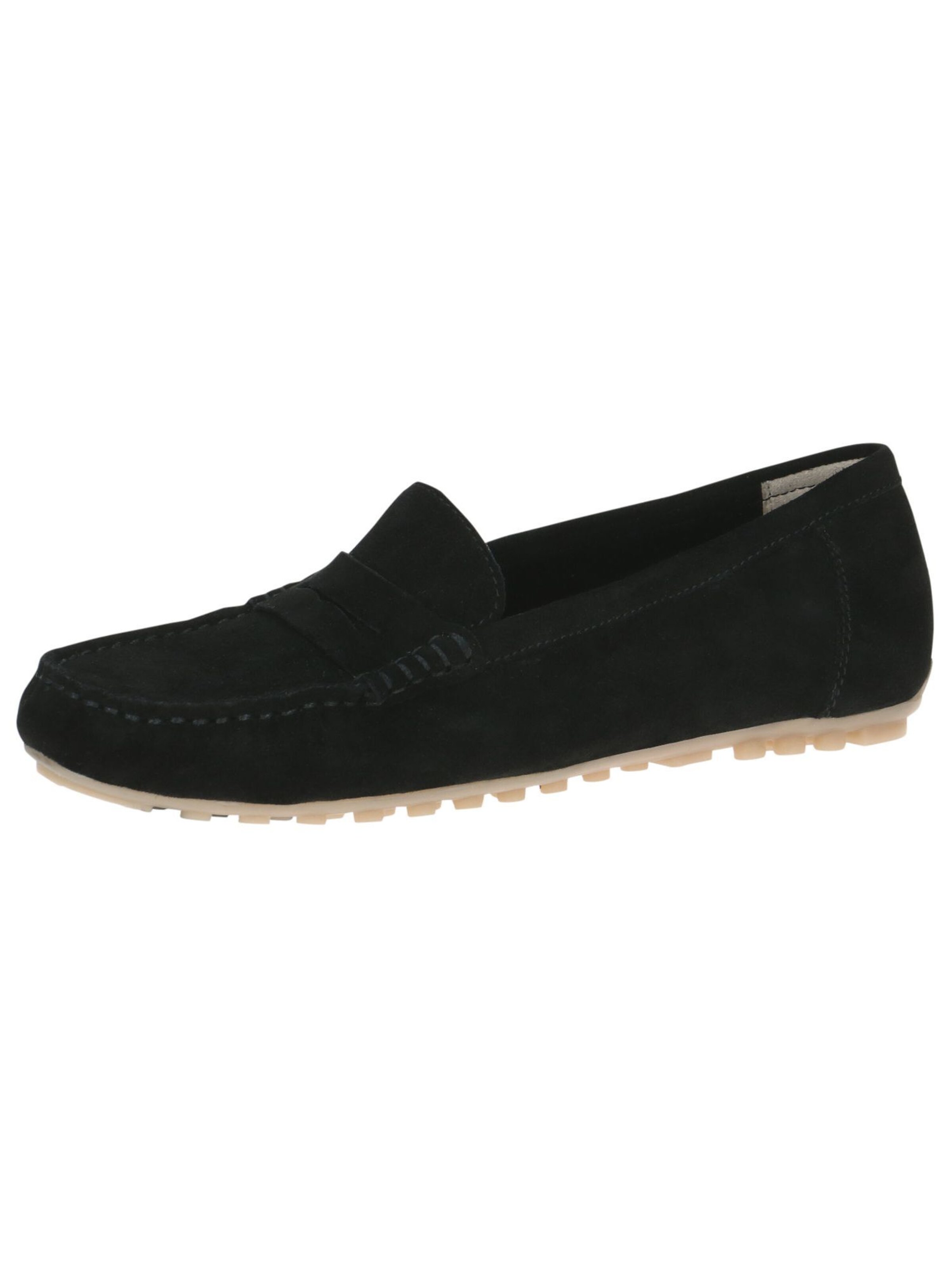 CAPRICE Moccasins in Black: front