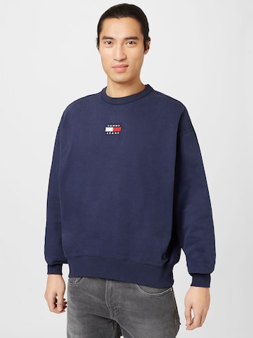 Tommy Jeans Sweatshirt in Blauw: voorkant