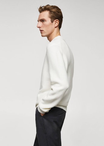 MANGO MAN Sweater 'Loto' in White
