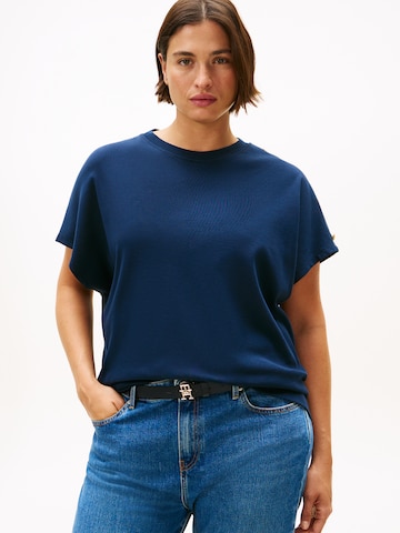 Tommy Hilfiger Curve Μπλουζάκι σε μπλε: μπροστά