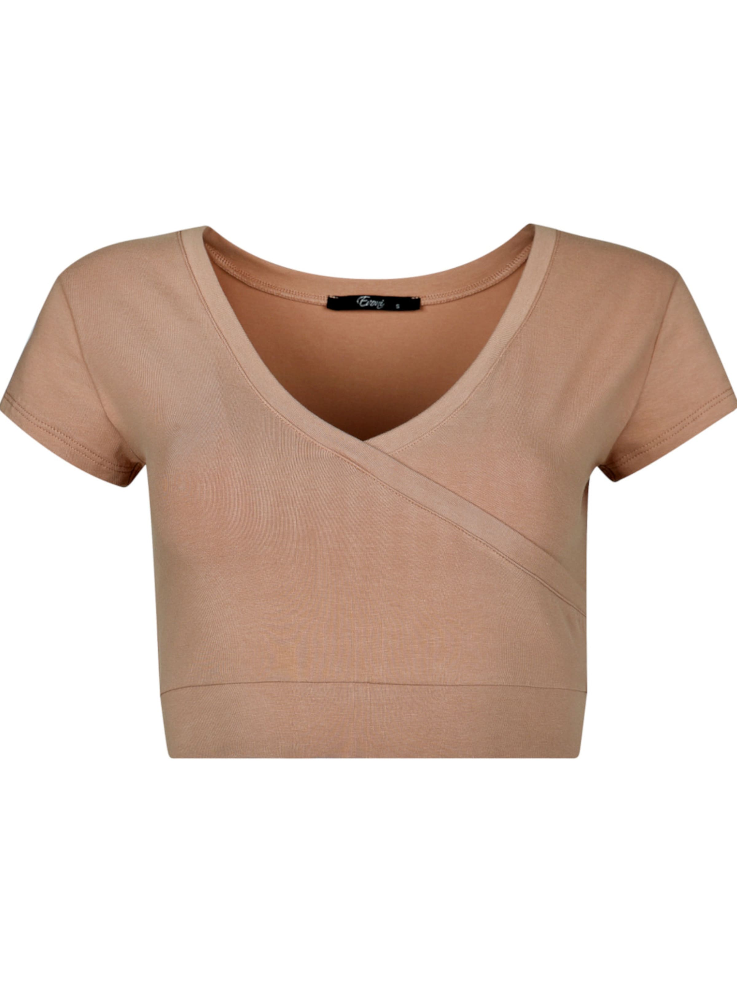 Evoni Top 'aus Baumwolle Bauchfrei' in Light brown, Item view