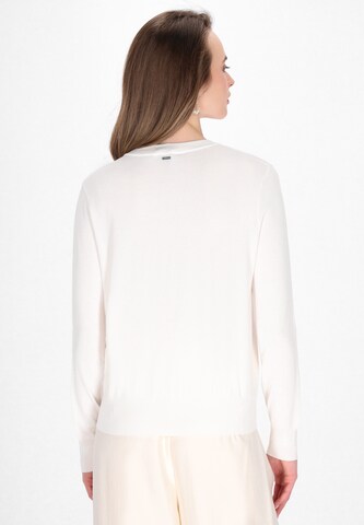 DreiMaster Klassik Πλεκτή ζακέτα 'Classic Look' σε λευκό