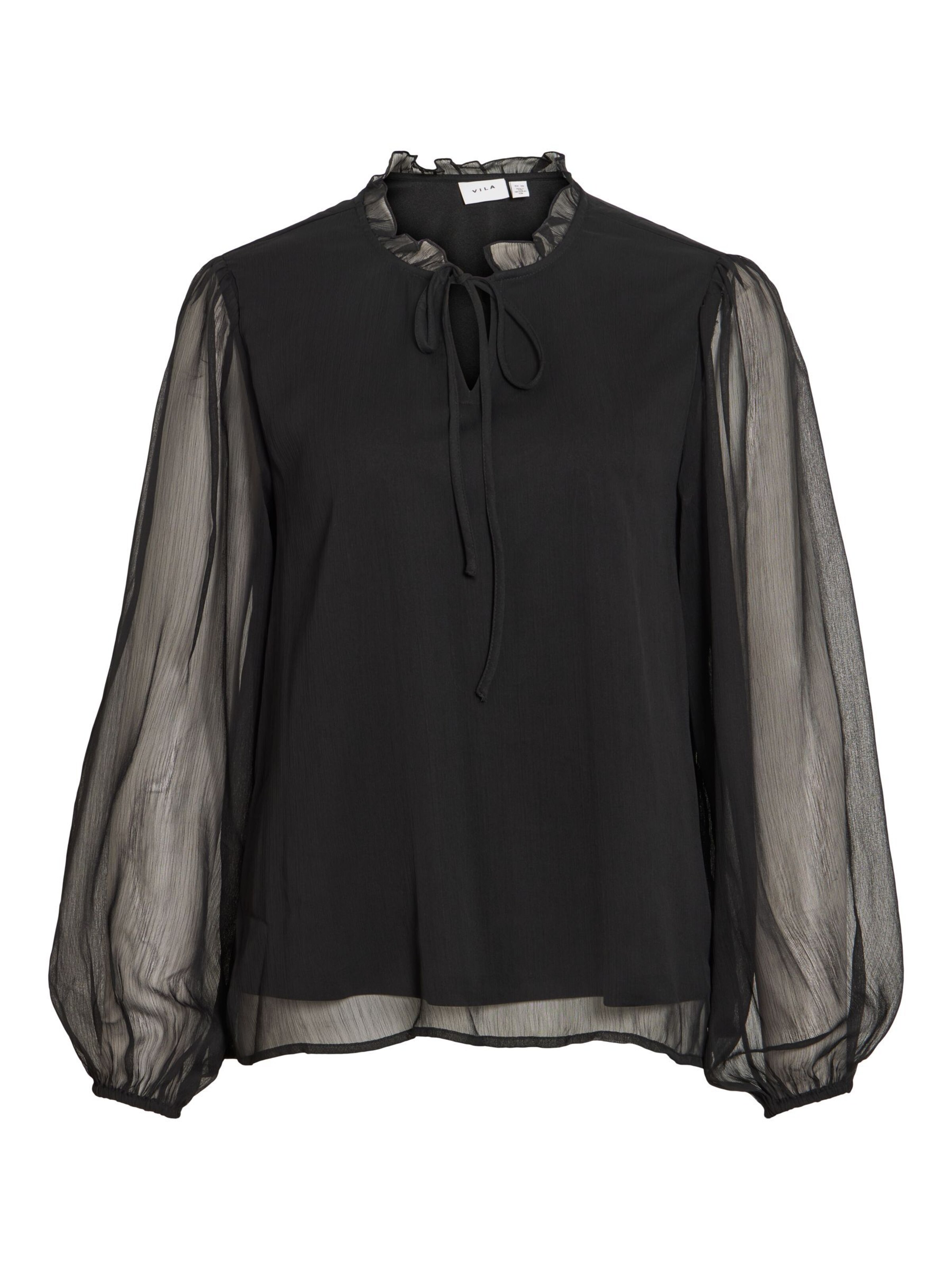 VILA Bluse 'VIFalia' in Schwarz: Vorderseite