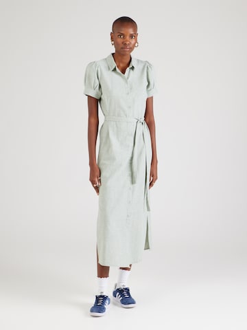 VERO MODA - Vestido camisero 'LUNA' en verde: frente