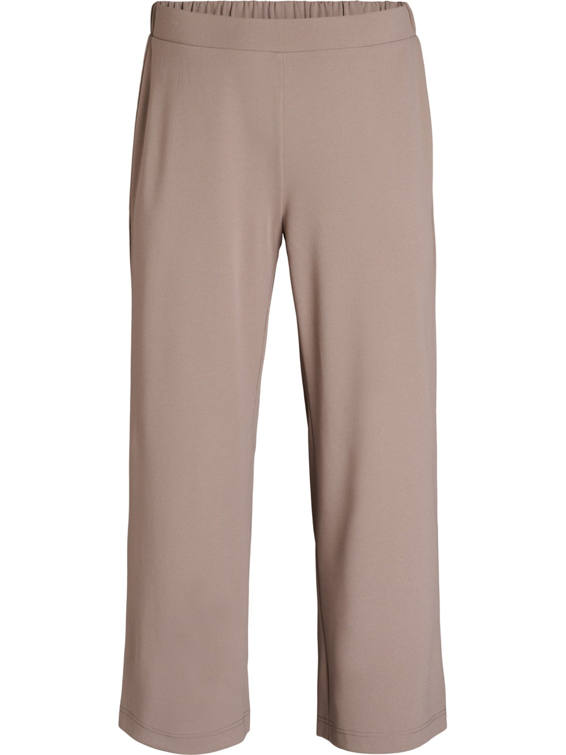 Zizzi Široký strih Nohavice 'Flella' - Béžová: predná strana