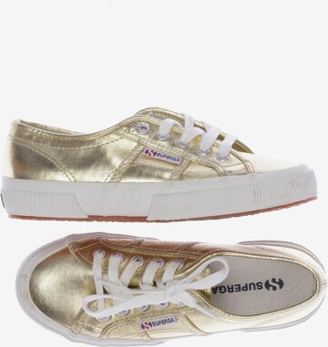 SUPERGA Flats & Loafers in 36 in Gold: front