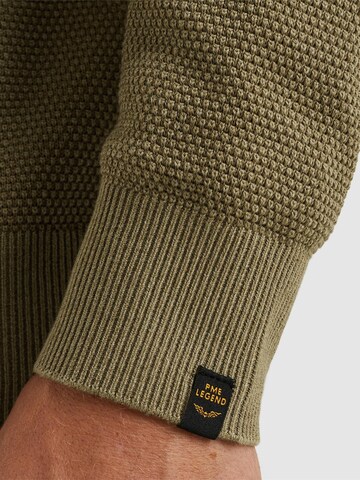 PME Legend Tröja 'Pullover with waffle texture' i beige
