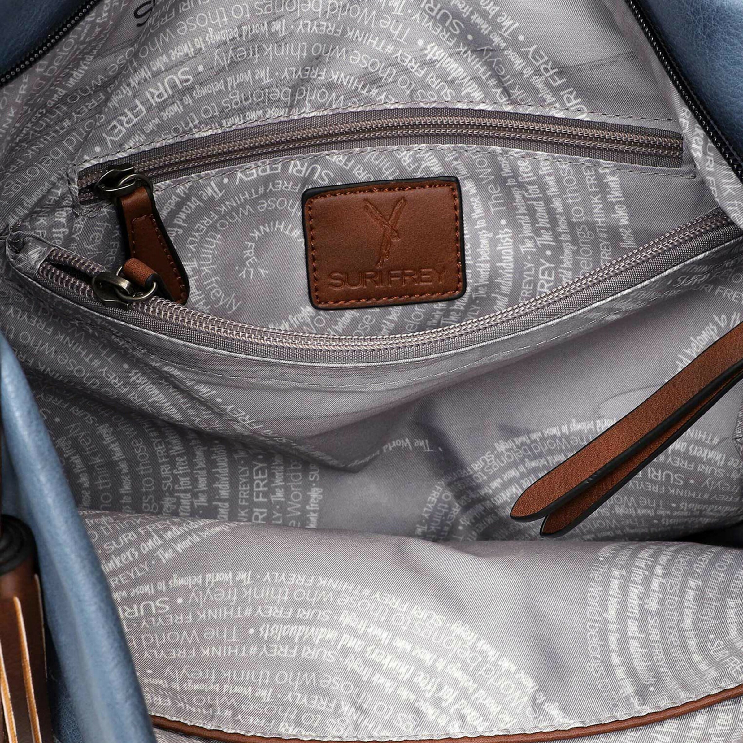 Frauen Taschen & Rucksäcke Suri Frey Schultertasche 'Dorey' in Taubenblau - EA18288 Frauen Taschen & Rucksäcke Suri Frey Schultertasche 'Dorey' in Taubenblau - EA18288