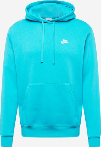 Nike Sportswear Средняя посадка Свитшот 'Club Fleece' в Синий: спереди