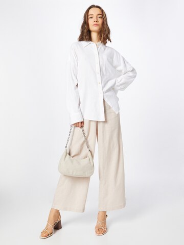 ONLY Wide Leg Hose 'Tokyo' in Beige