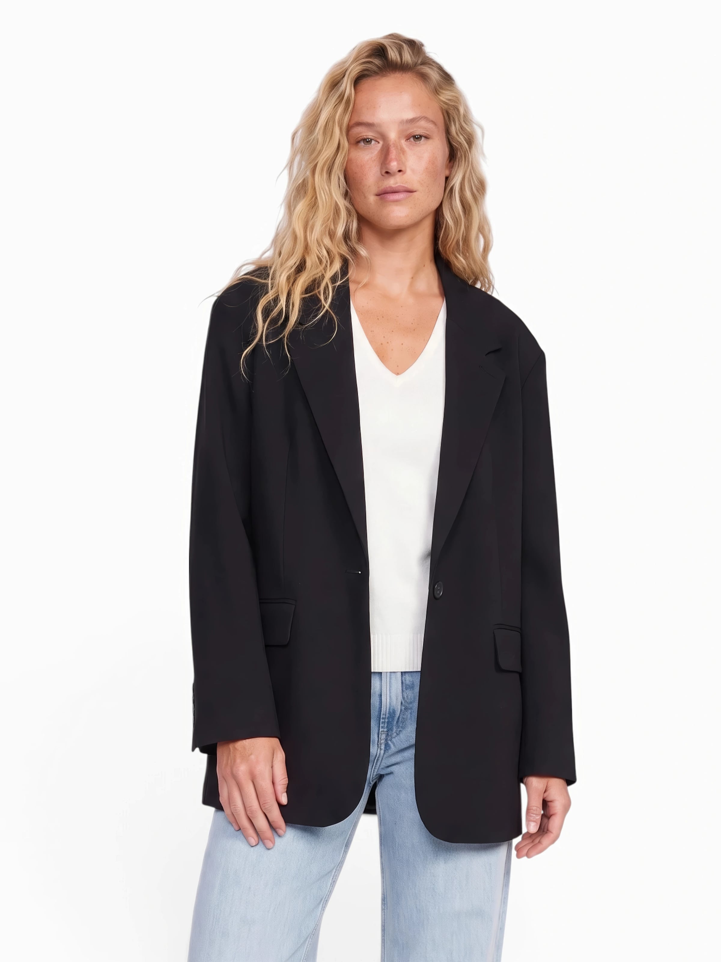 TOPSHOP - Blazer 'LOUISE' en negro: frente