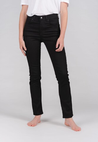 Angels Slimfit Straight-Leg Jeans in Schwarz: predná strana