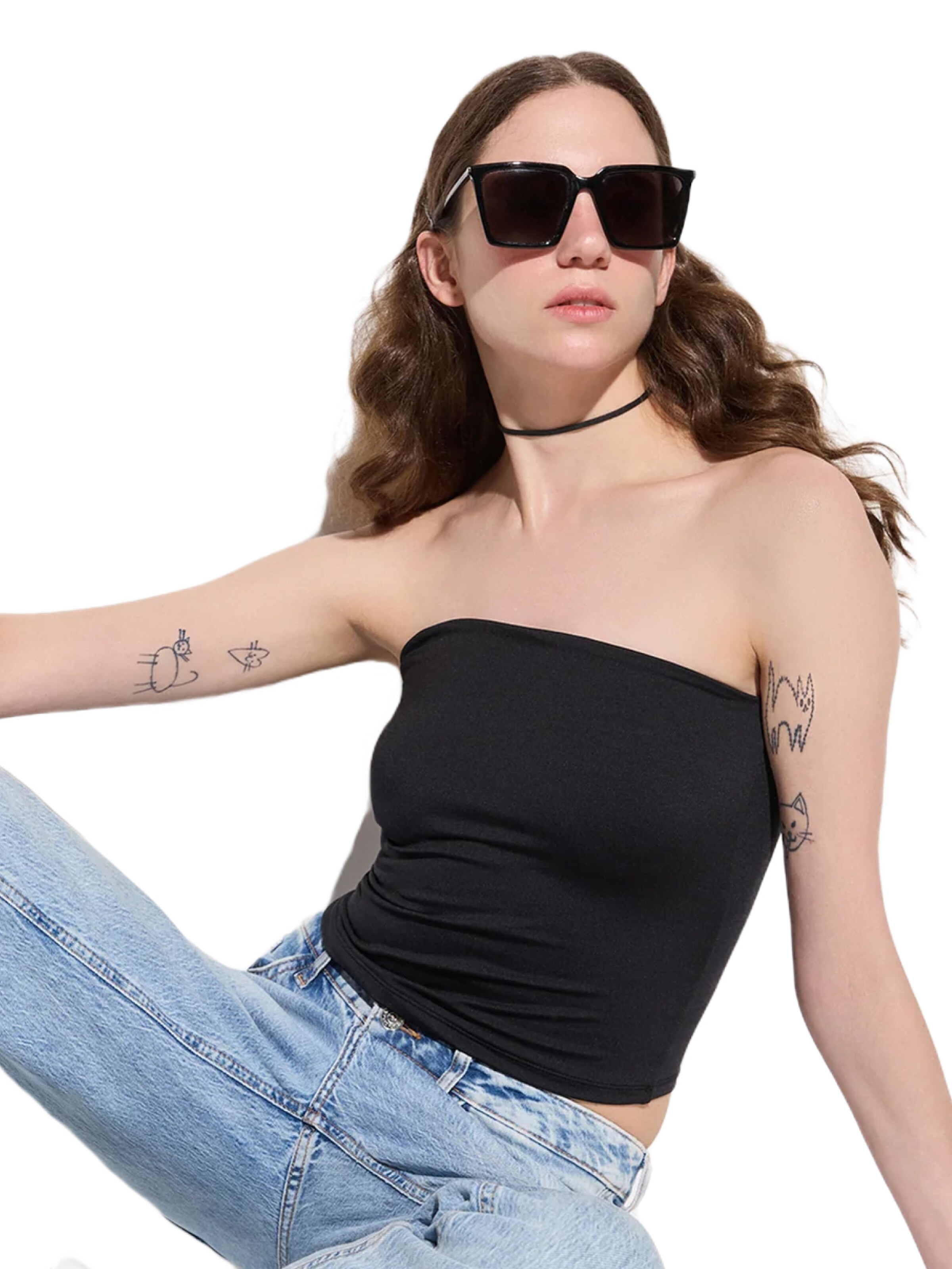 No Matter What Top 'Ernte' in Schwarz