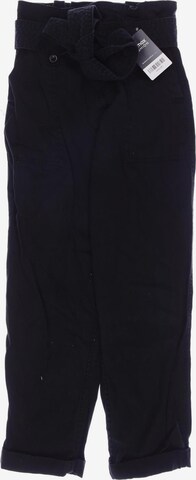 TOPSHOP Pants in XXS in Black: front
