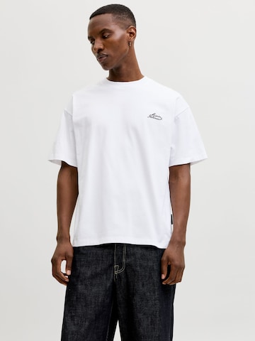 T-Shirt JACK & JONES en blanc : devant