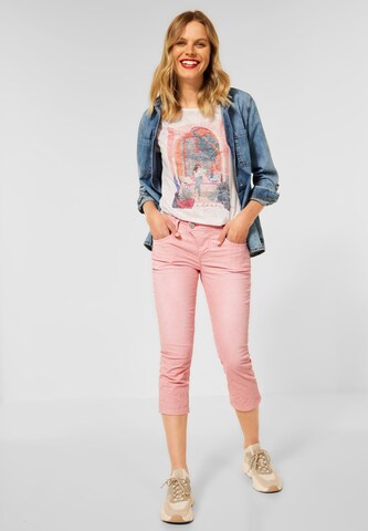 STREET ONE Slim fit Jeans 'Capri' in Pink