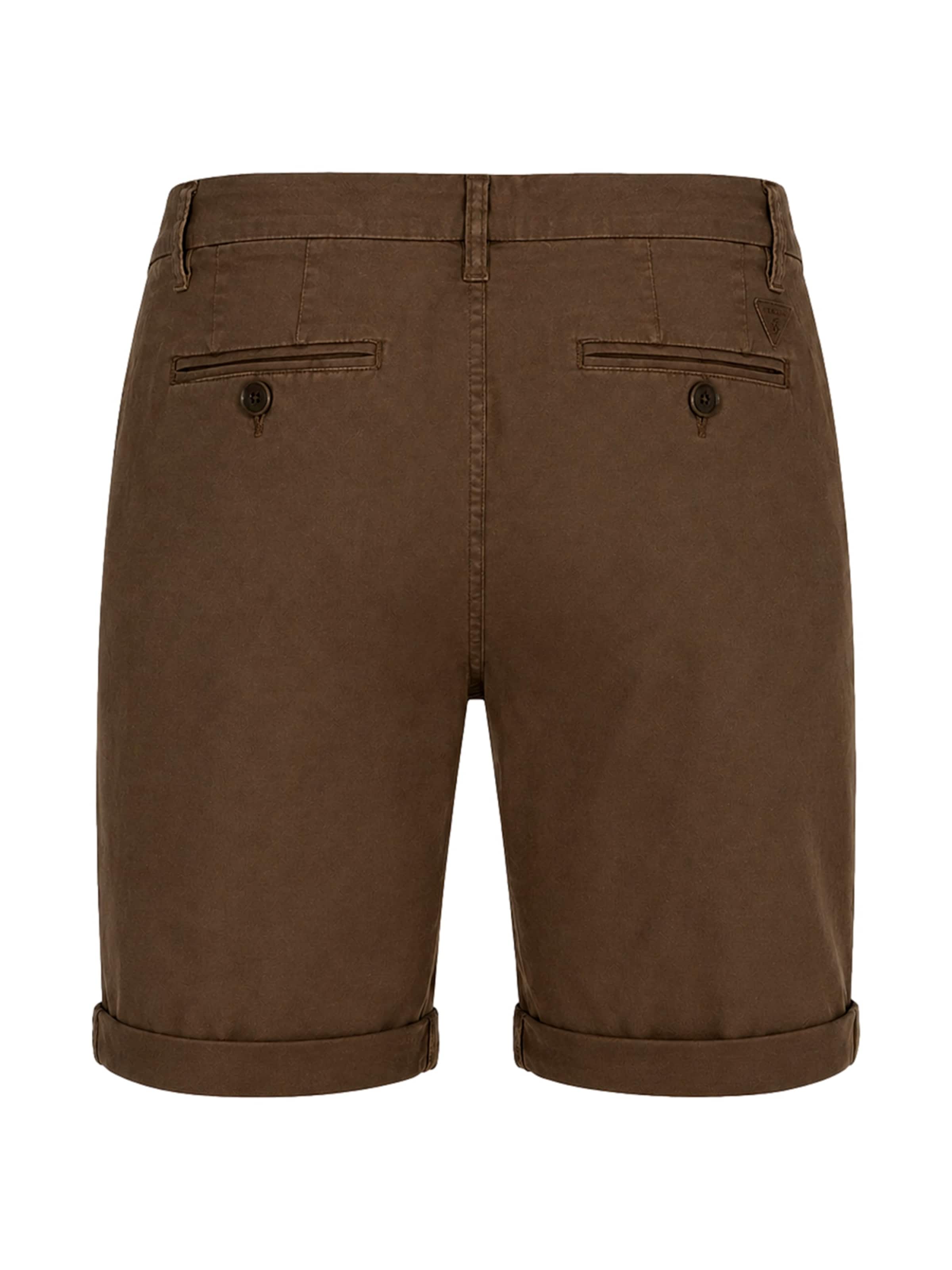 brūns GUESS Piegulošs Bikses 'Myron Short'